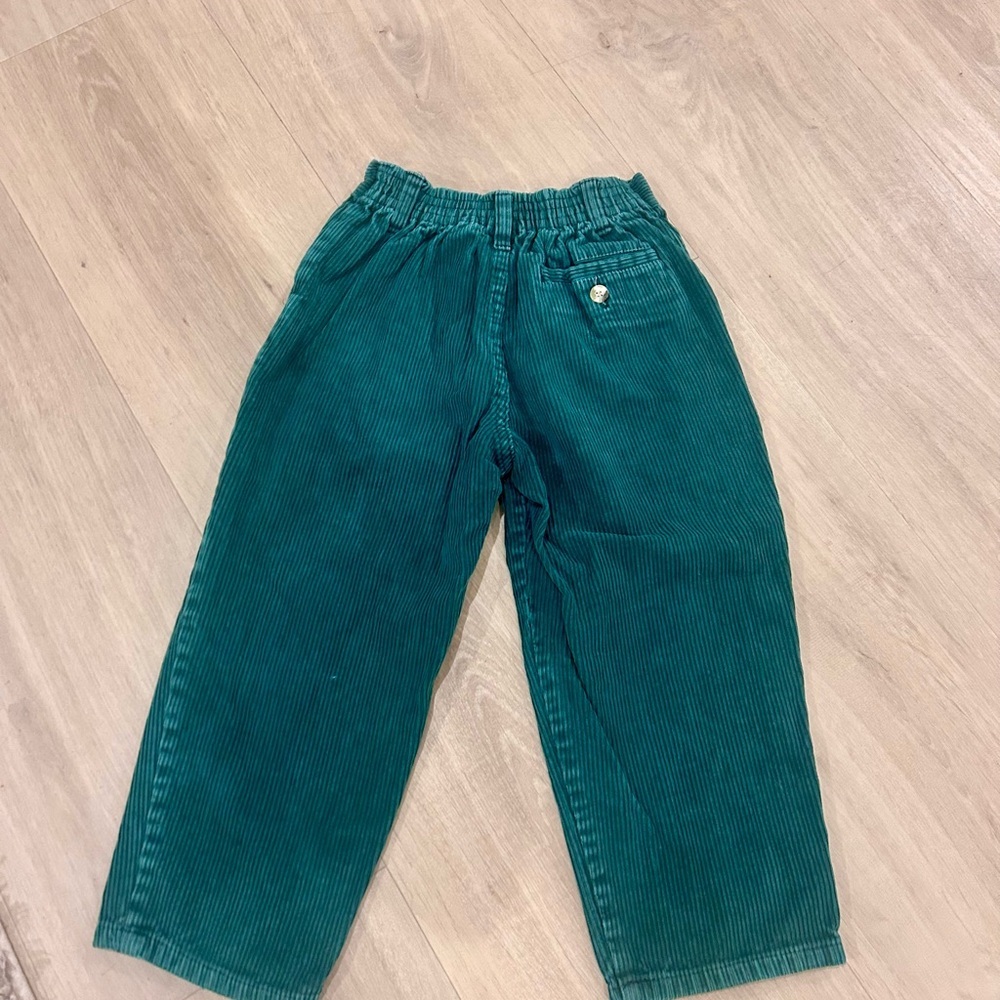 Vintage corduroy high waisted pants size 4t deep green color - Picture 5 of 5